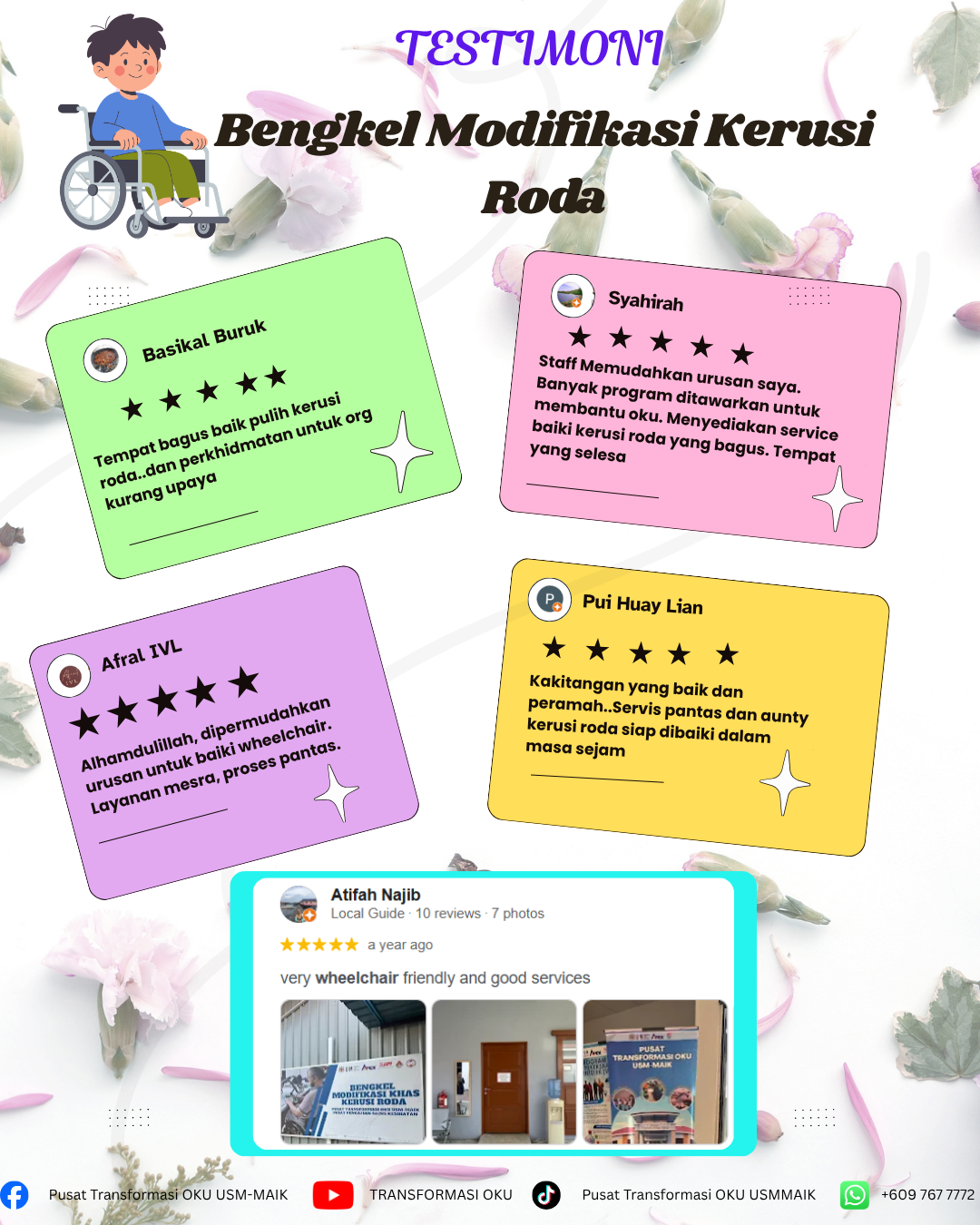 Testimoni Wheelchair